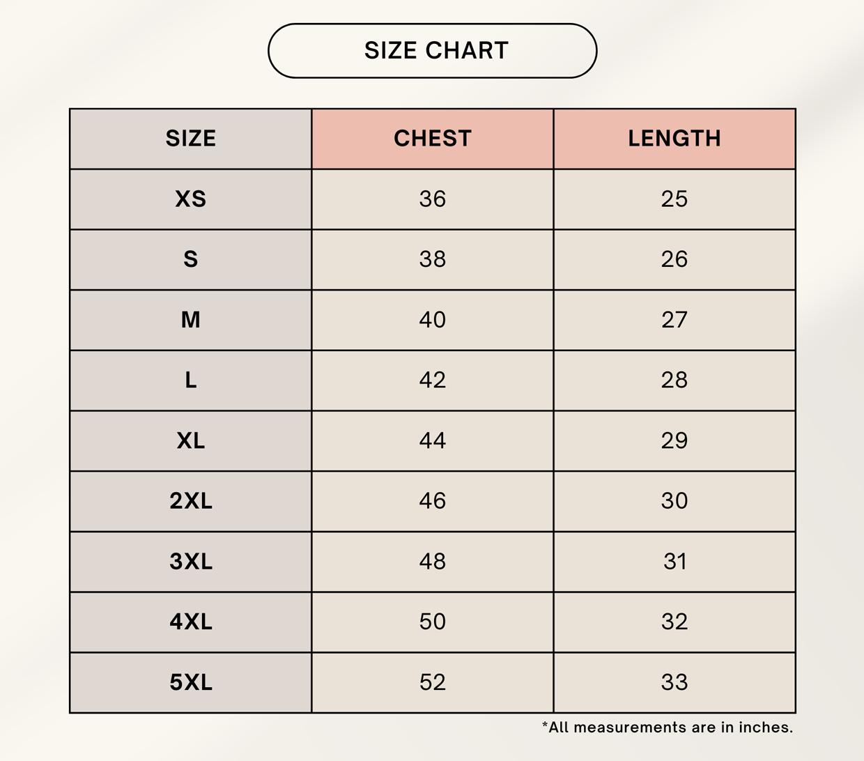 Color_Size Chart
